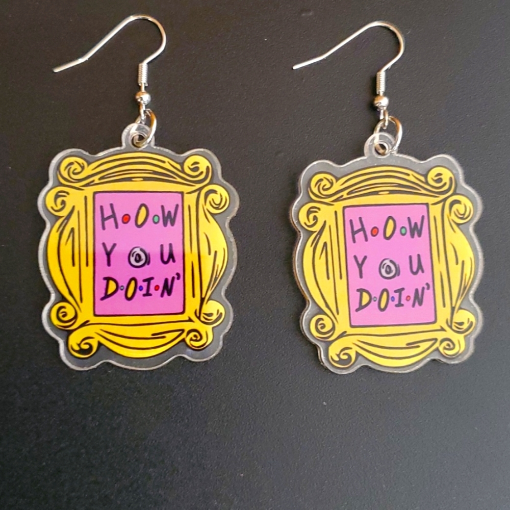 Friends "How You Doin?" Pierced Earrings